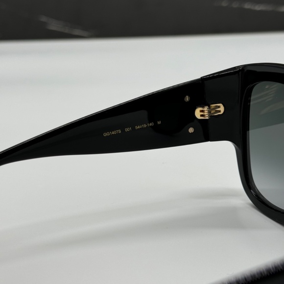 NEW GG1407S 001 OVERSIZED BLACK GREY WOMEN SUNGLASSES GUCCI main image 10